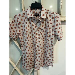 NWT Brixton size small men’s button down shirt short sleeves